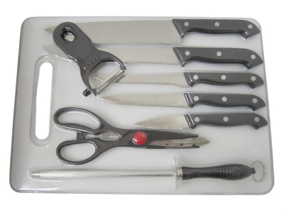 熱銷 KP0129 優質不銹鋼 PP柄 廚房套刀5件套 廚房用具廠家價格|熱銷 KP0129 優質不銹鋼 PP柄 廚房套刀5件套 廚房用具圖片|熱銷 KP0129 優質不銹鋼 PP柄 廚房套刀5件套 廚房用具批發_百卓采購網