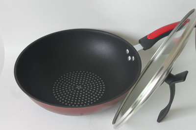 【批發韓式鉆技炒鍋 無油煙不粘炒菜鍋 韓國鍋電磁爐通用江湖新品】價格,廠家,圖片,其他鍋及配件,永康市芝英文永廚房用具廠-
