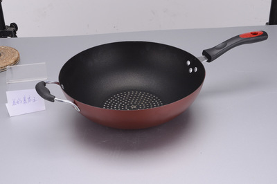 【批發(fā)韓式鉆技炒鍋 無油煙不粘炒菜鍋 韓國鍋電磁爐通用江湖新品】價格,廠家,圖片,其他鍋及配件,永康市芝英文永廚房用具廠-