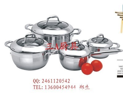 【電視購物歐標鍋具不銹鋼高檔品牌廚房用具批發代工】價格,廠家,圖片,其他鍋及配件,廣東三A不銹鋼制品集團銷售分公司-