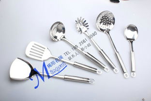 揭陽廚具廠家 全不銹鋼廚房用品 勺瓢鏟撈批發 加長隔熱廚具