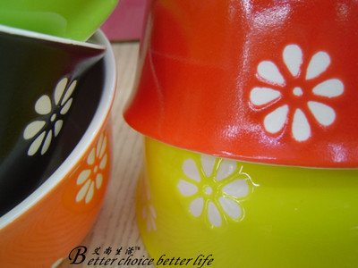 廠家直銷 精品梅花五碗套裝，質美價廉的餐具禮品選擇